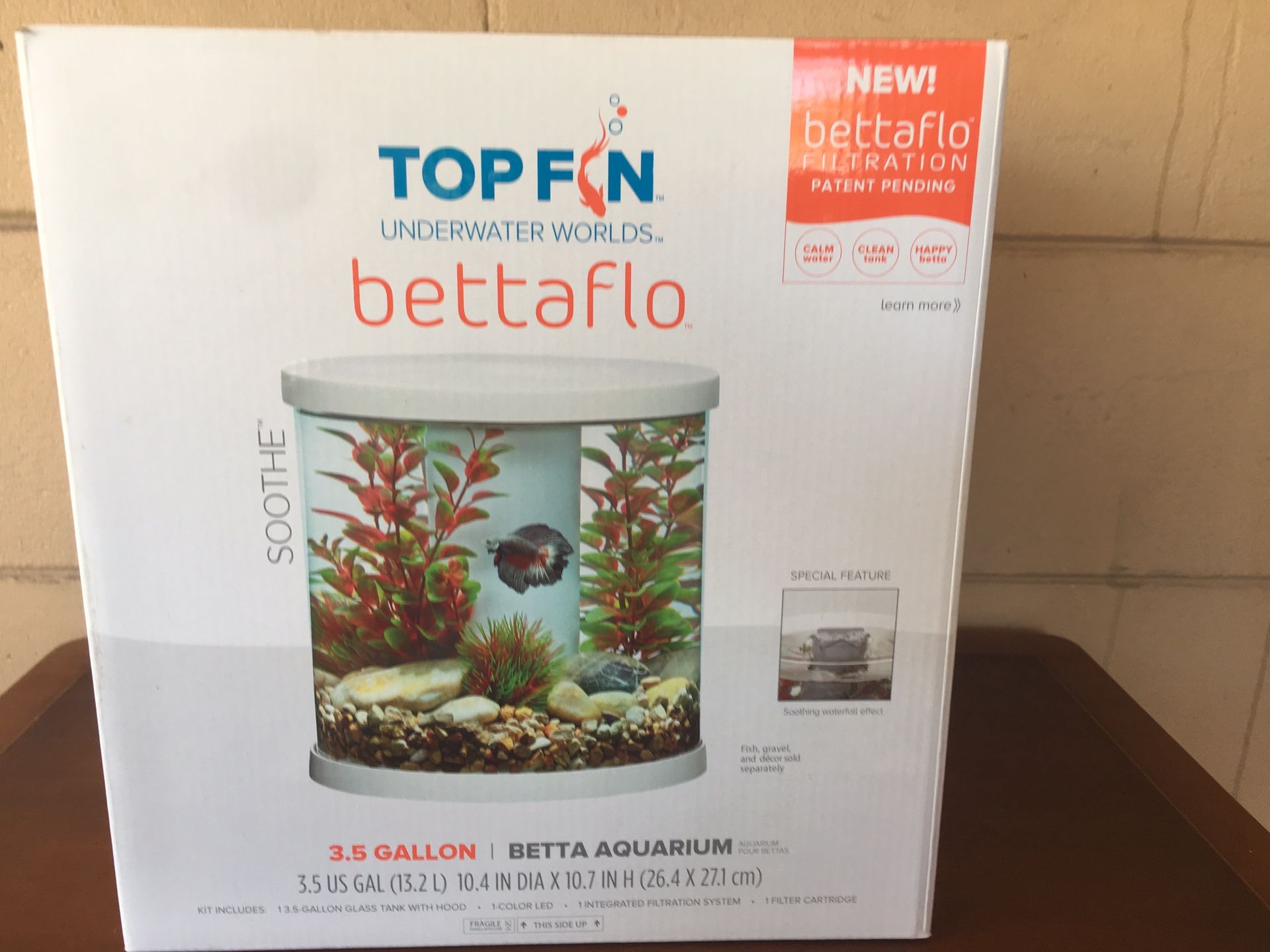 Top Fin® bettaflo™ Soothe™ Betta Aquarium - 3.5 Gallon