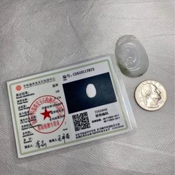 Certified Natural A-Grade Jadeite Jade Pendant