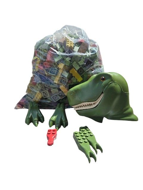 Mega Bloks Dinobloks T-Rex Components From 1992 with Over 2 LBS of Pieces