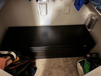 Black Wood Dresser or Low Chest