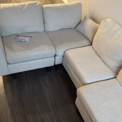 Beige Modular Couch 