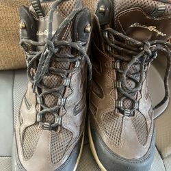 Men’s Eddie Bauer Graham Hiking Leather And Sintetic Water Proof Boots Size 10M