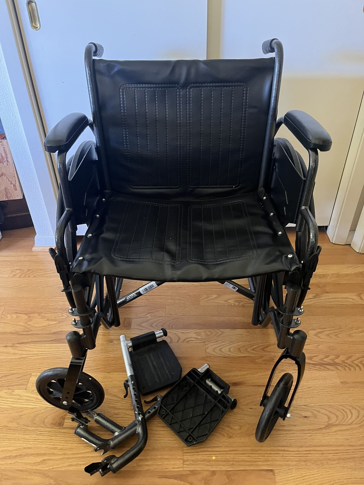 ProBasics Wheelchair - 20" Wider Seat Flip Back Arms- Swing Away Feet