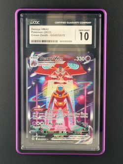 Pokémon Deoxys VMAX GG45/GG70 Galarian Gallery Crown Zenith – CGC Gem Mint 10