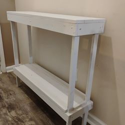 🤍 Slim White Entryway Table – $40 OBO