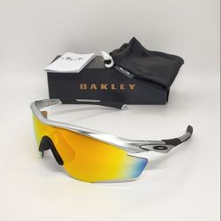 NEW OAKLEY M2 FRAME Silver W/ Fire Iridium Lens 100% AUTHENTIC 