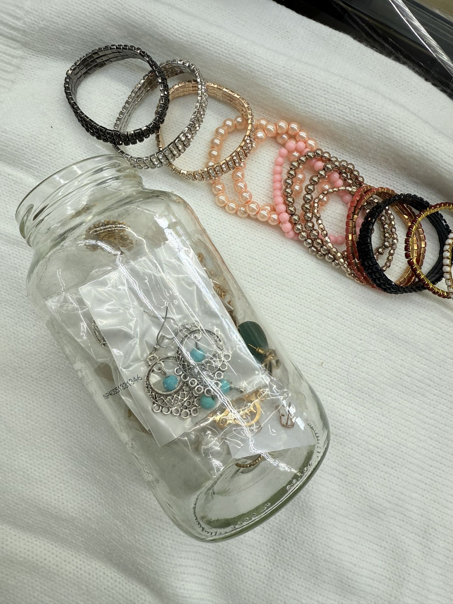 Jewelry Jar (bracelets, and earings)