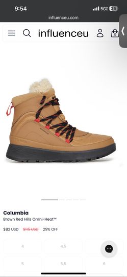 Columbia Brown Red Hills “Elk” Omni-Heat™ boots Size 5.5 women