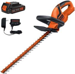 Cordless Hedge Trimmer, Battery and Charger Included