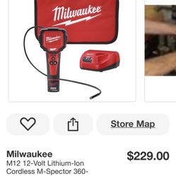 Milwaukee Cordless M Spector 360 Degree Digital Inspection 