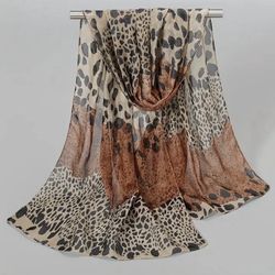 Leopard 🐆 Style Scarf Sheer COMES WITH GIFT BAG