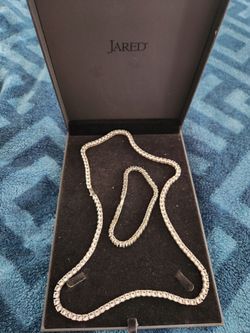 Set Collar + Pulsera Tipo Tenis