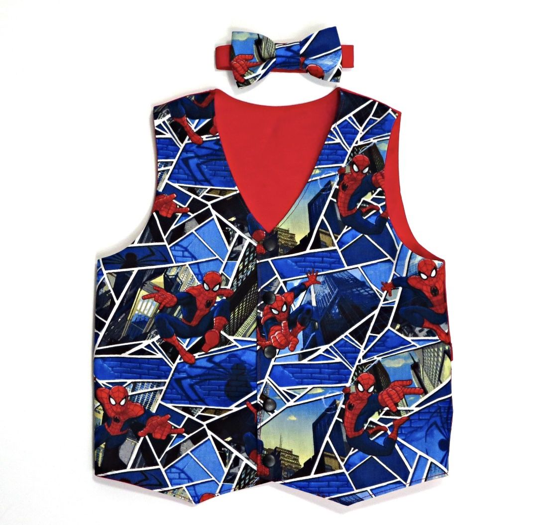 Spider-Man Vest With Bow Tie 3T