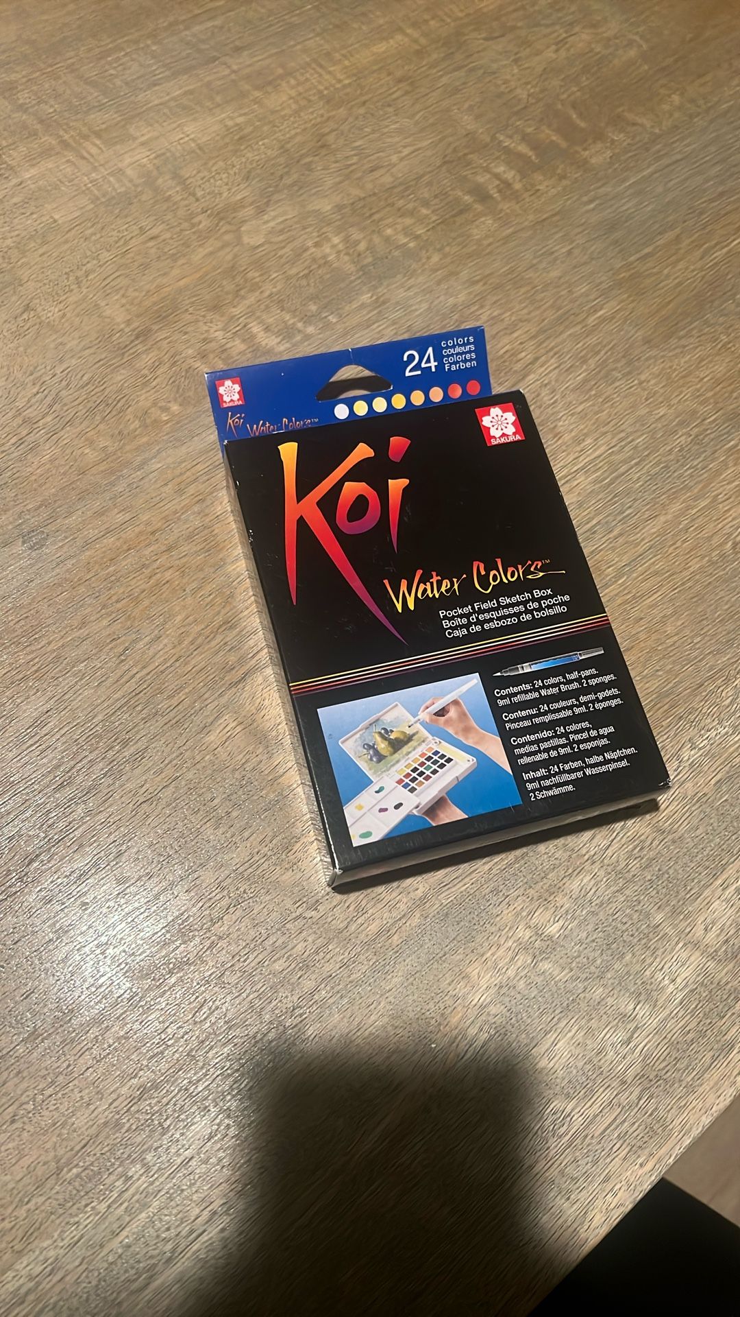 SAKURA Water Colors field Sketch Box