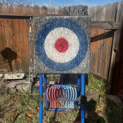 Used EastPoint Sports Axe Throwing Target Game Set