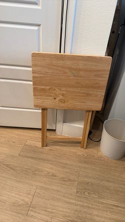2 Wood Pull Out Tables