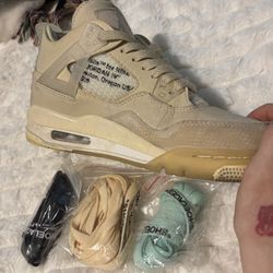 Jordan 4 Retro Off White Sail
