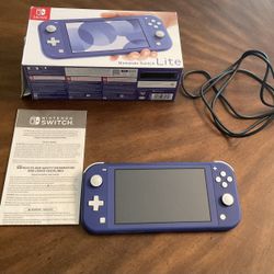 Nintendo Switch Lite - Blue (excellent condition)