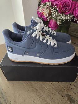 Nike Air Force 1 Low 'West Coast' LA Blue Canvas - Men's Size 10 Brand New