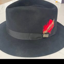 Vintage Village Black Hat