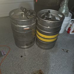 Empty Beer Kegs