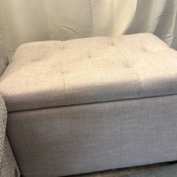 Beige Ottoman
