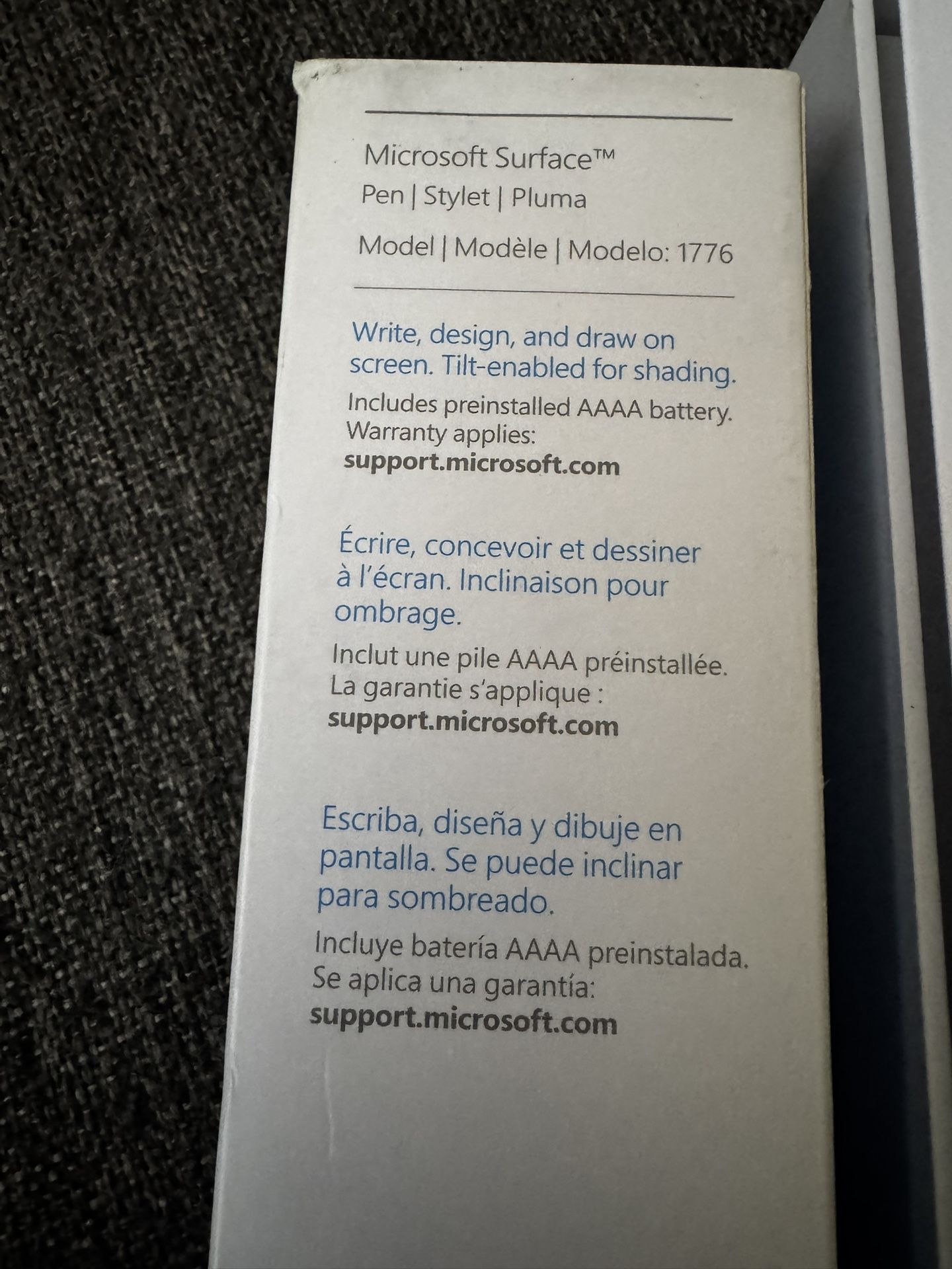 Microsoft Surface Pen Model 1776