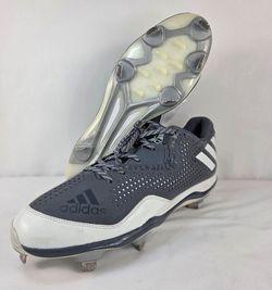 Adidas Power Alley 4 Mens Size 13.5 Metal Mid Baseball Cleat Q16490 Grey White