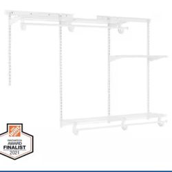 Everbilt 4 ft. - 6 ft. Regular Duty Closet Organizer Kit