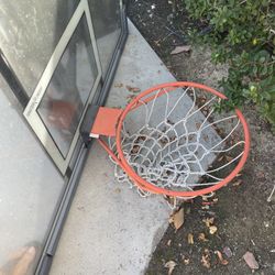 Disassembled Adjustable Basketball Hoop