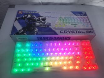 Transformers Mechanical Keyboard - Hot Swappable, Transparent, Linear, RGB, Tri Mode Wired/Wireless