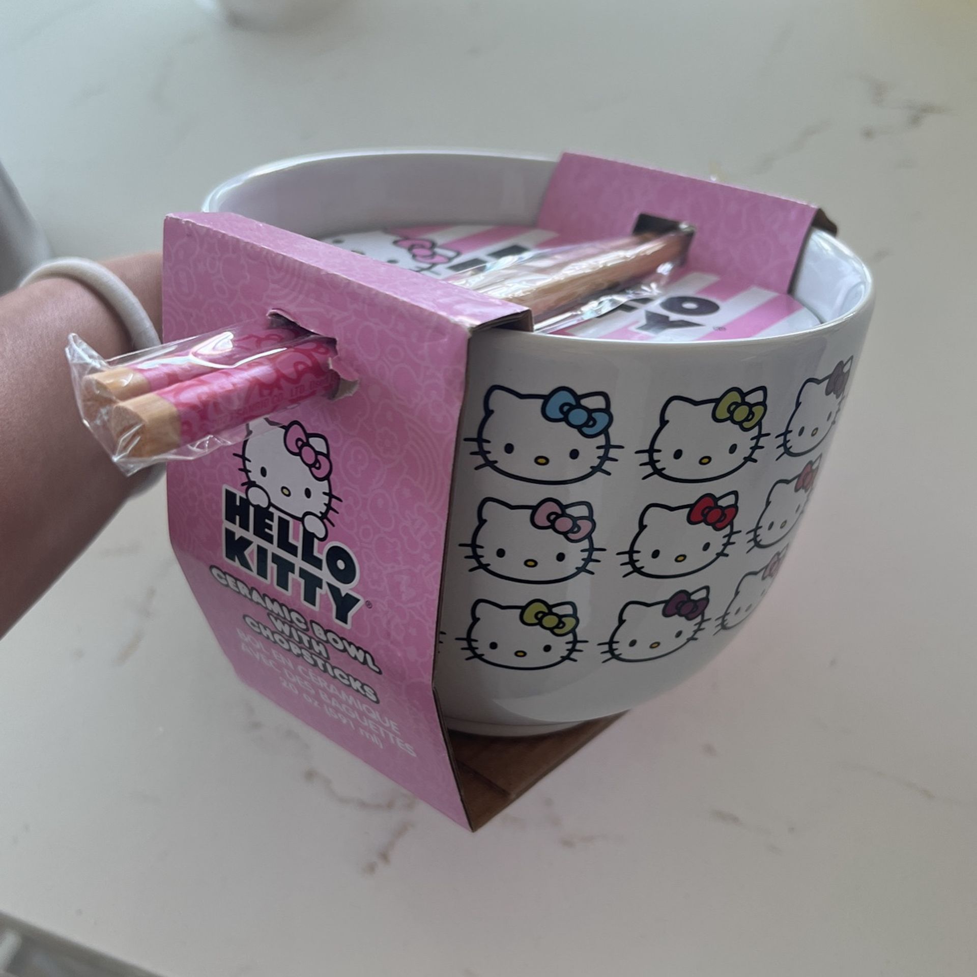 Hello Kitty Bowl W/ Chopsticks