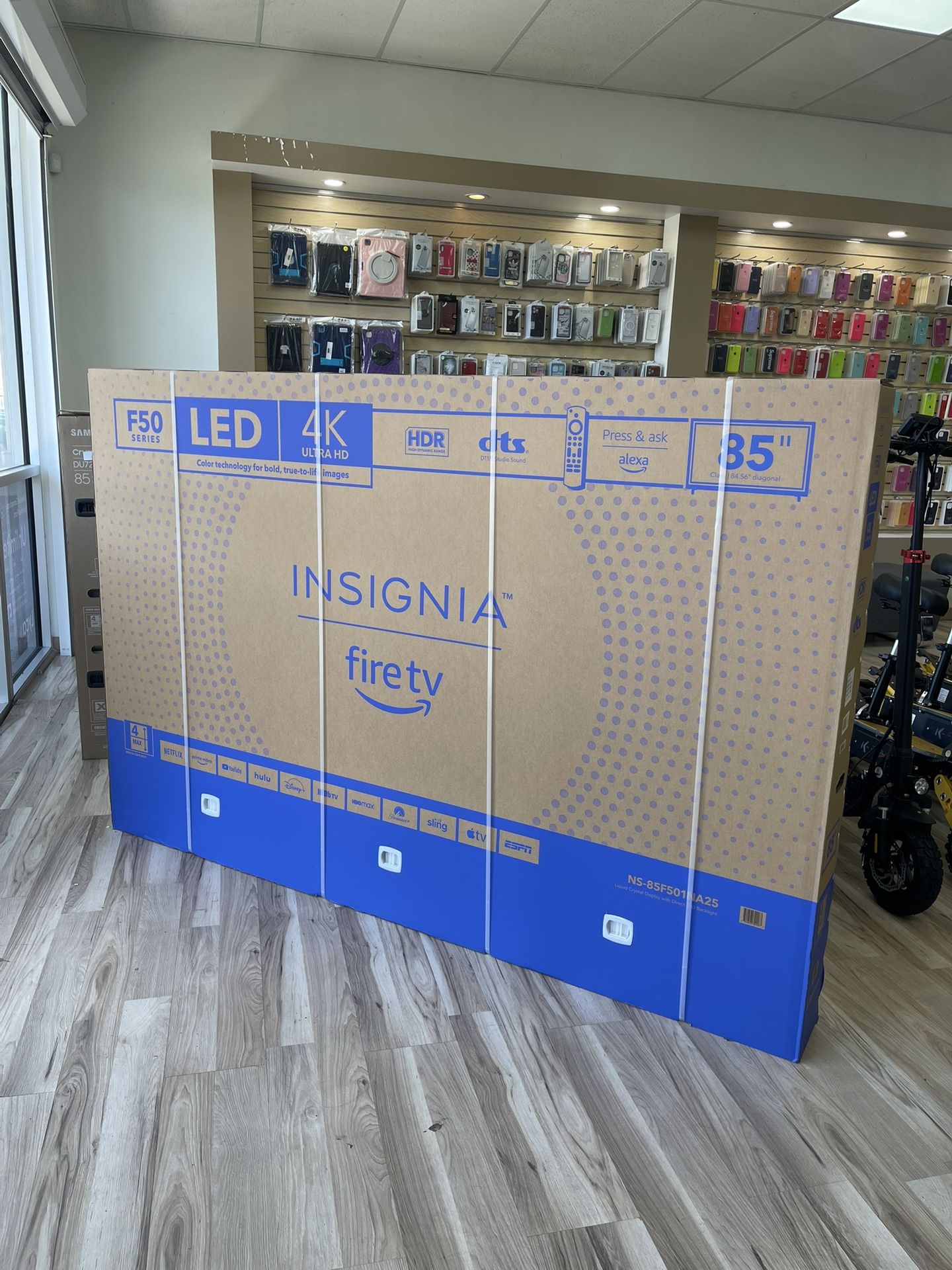 85” Inch Brand New Insignia Fire Tv Flatscreen Smart TV! Own It Today With Easy Financing Options! No Credit Needed To Finance It Today And Take It!