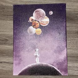 Astronaut Space painting canvas