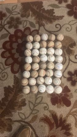 40 used baseballs