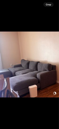 Gray L-Shaped Couch