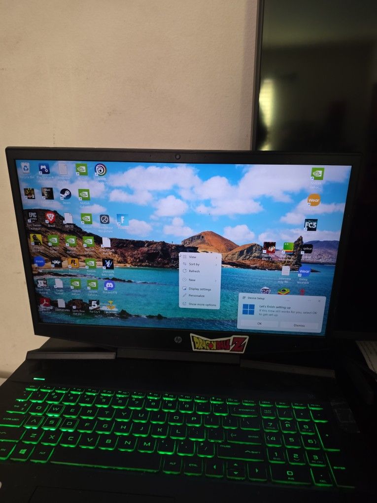 HP pavillion 17 Inch 2020 Gaming Laptop