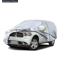 KouKou 6 Layers Car Cover Custom Fit Dodge Durango from 1998 to 2025, Waterproof Car Cover All Weath