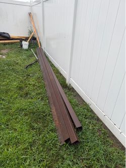 6- 13 1/2' 4x4 Square steel tubing