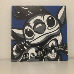 Stitch Blue Elvis art 