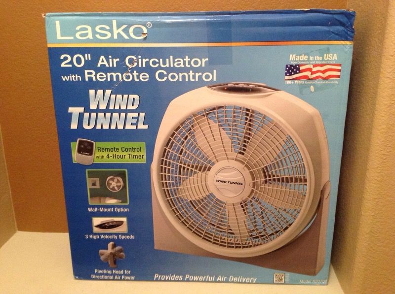 Lasko 20 wind tunnel fan for Sale in Gilbert, AZ - OfferUp