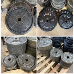 Tons Of Olympic Weight Plates, Bumper, Barbells, Dumbbells, Kettle Bells Etc