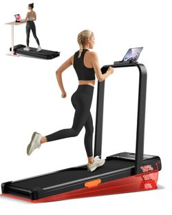 Folding 3-in-1 Walking Pad with 10%/15% Incline 6.5MPH