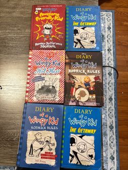 Diary of a Wimpy Kid Book Lot – 6 Books