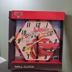 Disney Pixar Cars Crc331 Wall Clock, new