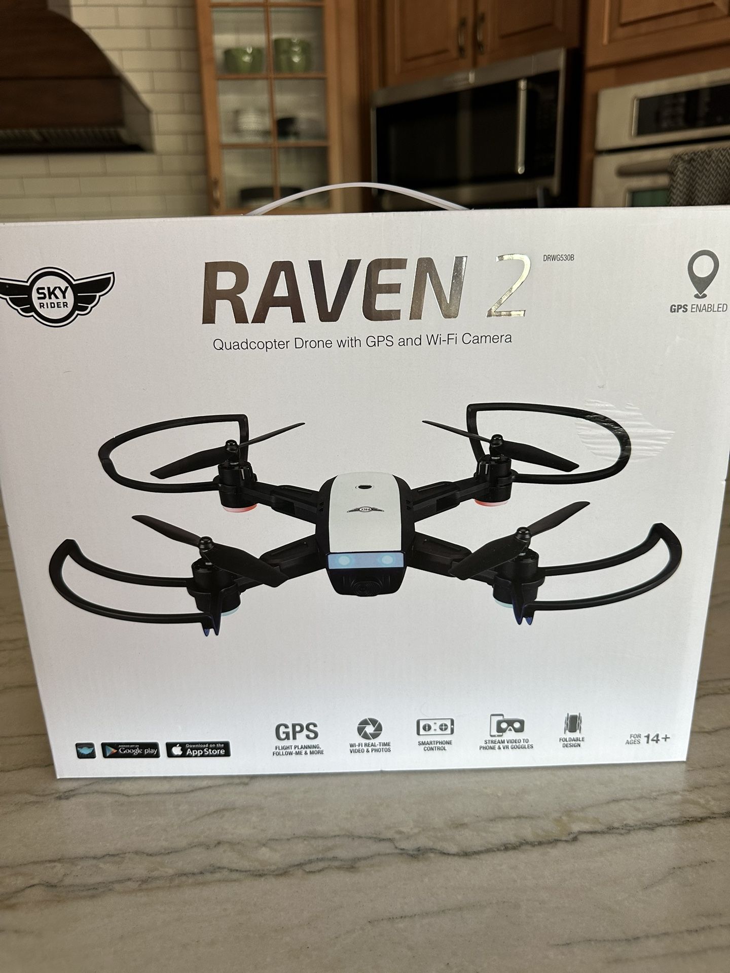NEW In Box Raven 2 Drone with GPS and Wi-Fi Camera