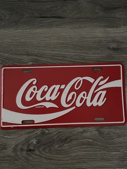 Vintage Coca Cola License Plate