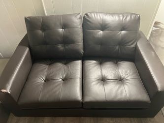 Small brown couch