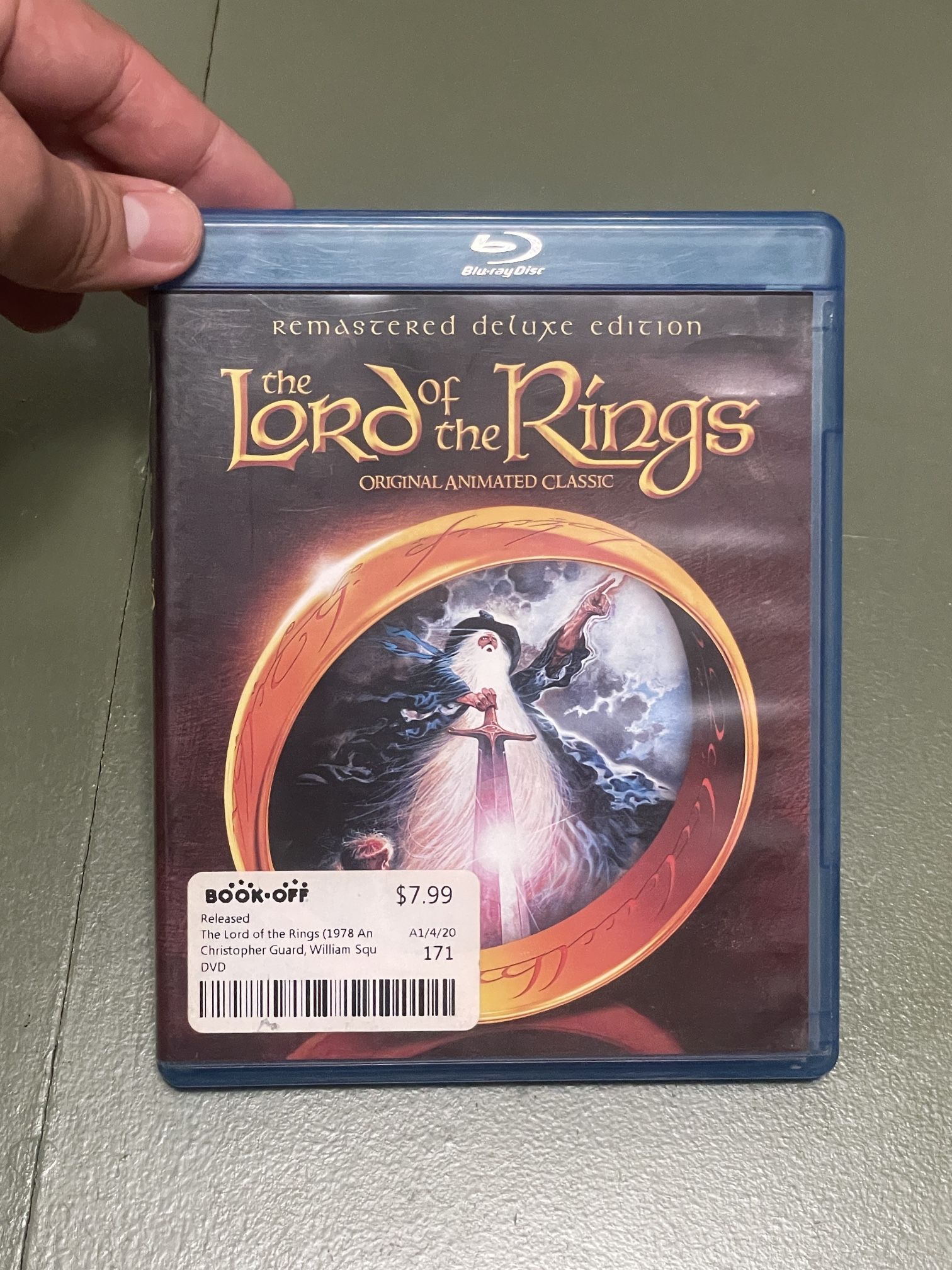 Lord of the Rings: Original Animated Classic (Remastered Deluxe) Blu-Ray