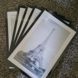 5 Plexiglass Picture Frames, Size 11x17